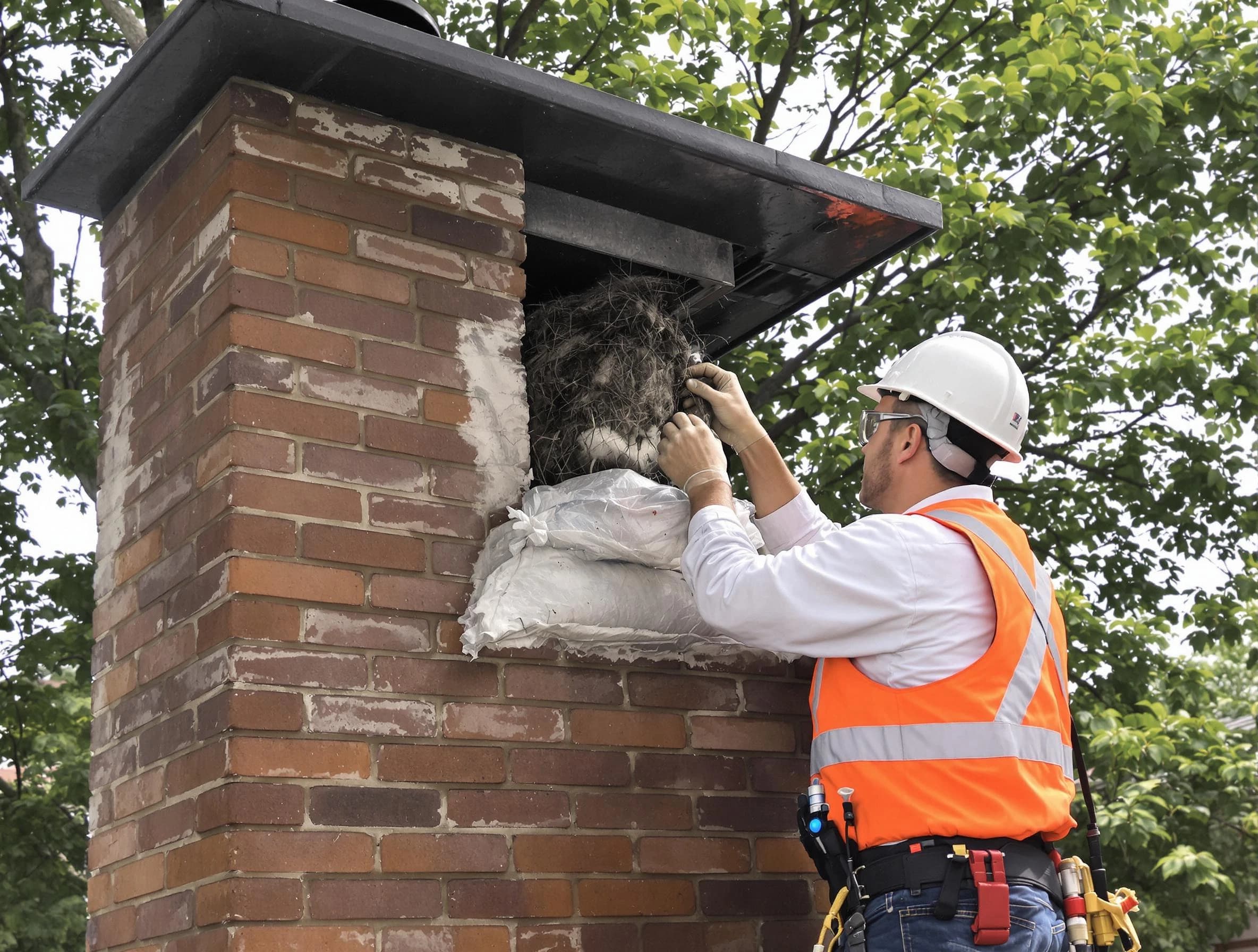 Humane removal of debris and animals by Marlborough Chimney Sweep in Marlborough, MA