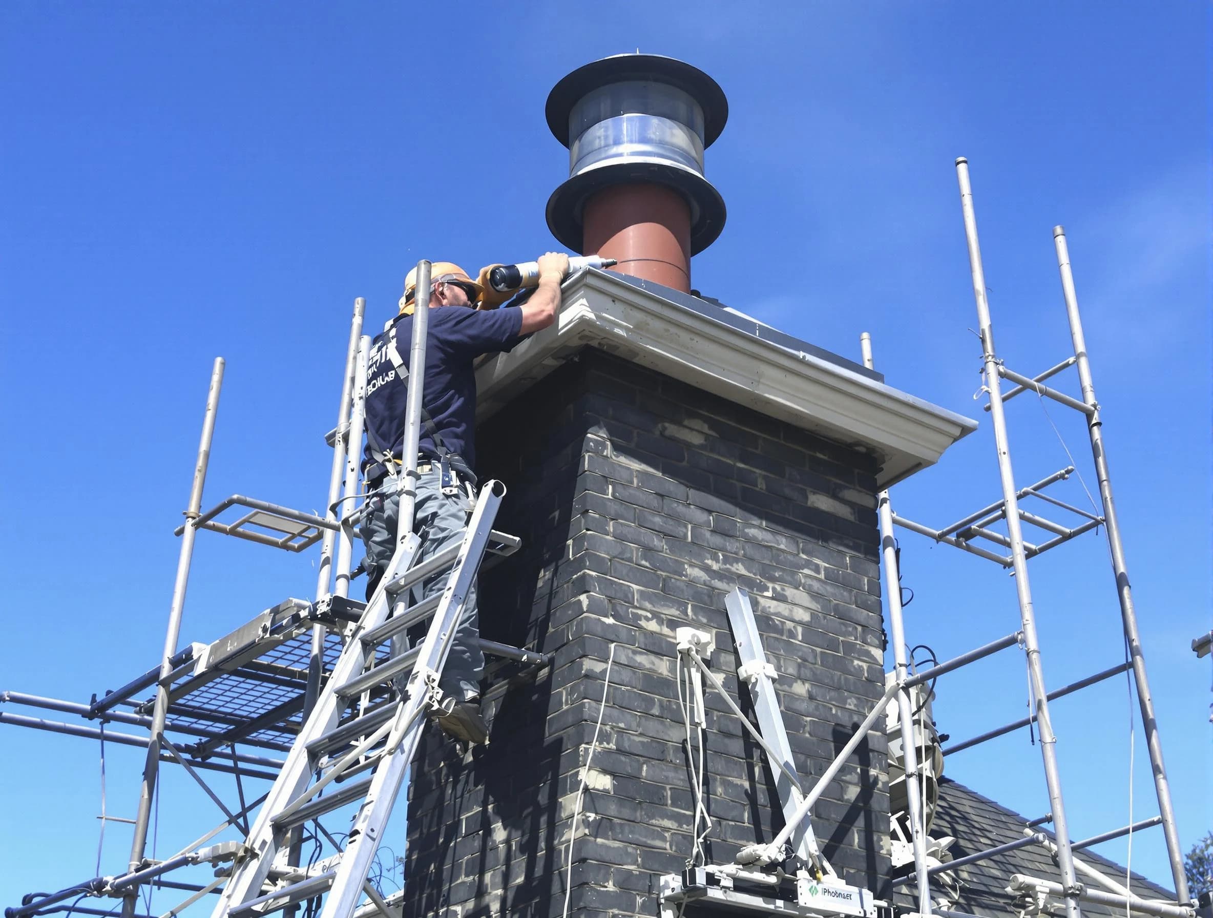 Sturdy chimney crown finished by Marlborough Chimney Sweep in Marlborough, MA