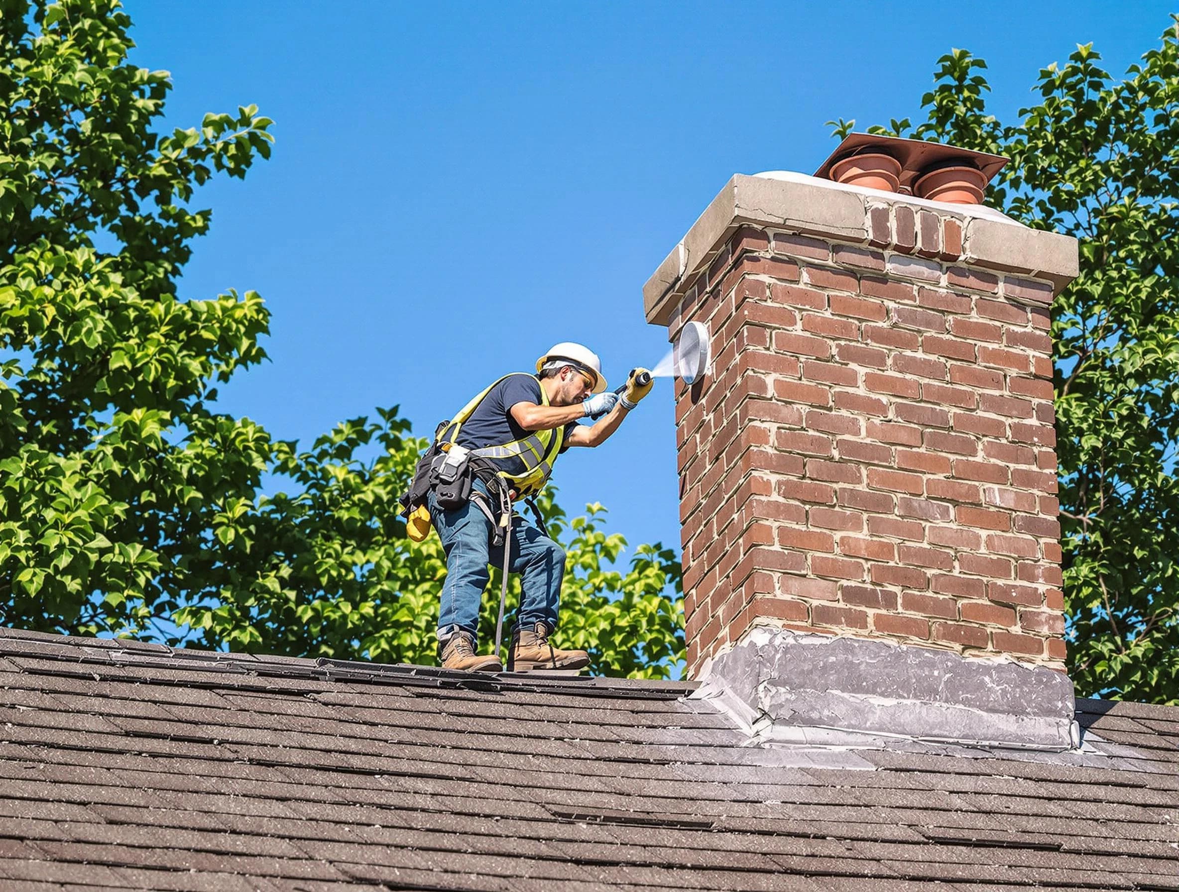 Marlborough Chimney Sweep performing an inspection with advanced tools in Marlborough, MA