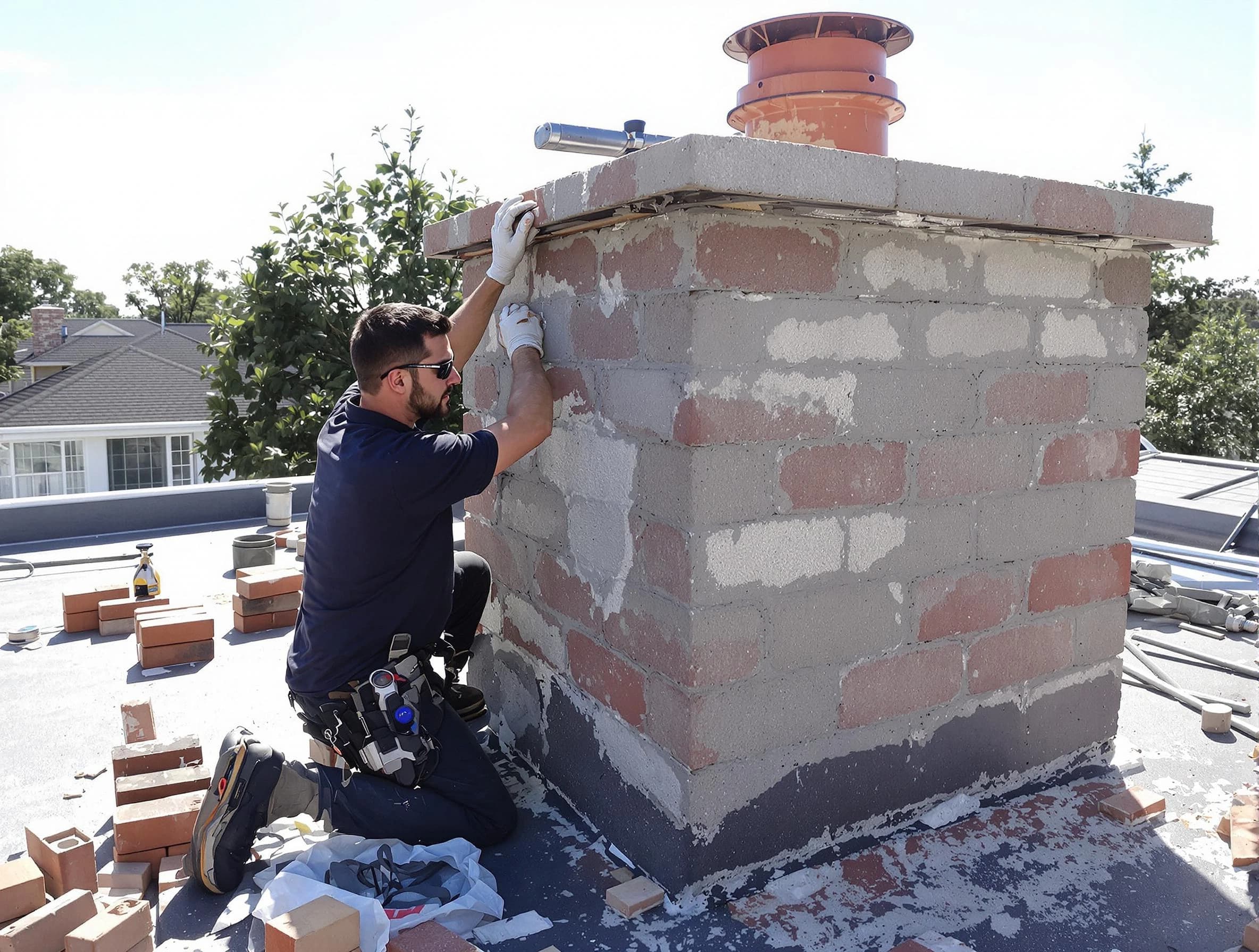 Advanced chimney repair process by Marlborough Chimney Sweep in Marlborough, MA