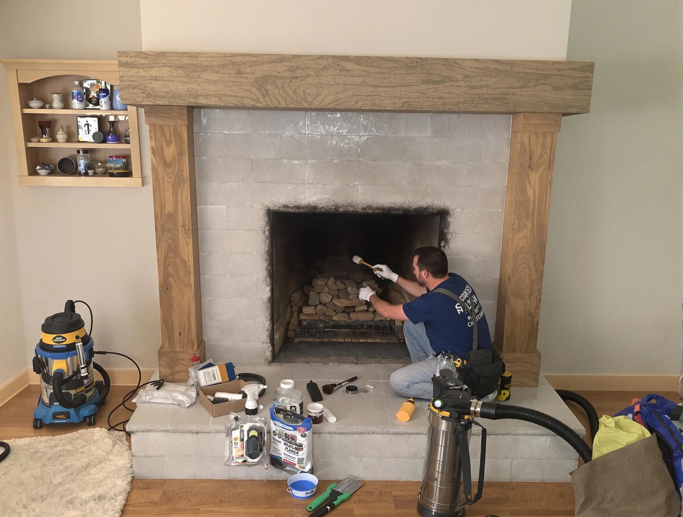 Detailed creosote removal process by Marlborough Chimney Sweep in Marlborough, MA