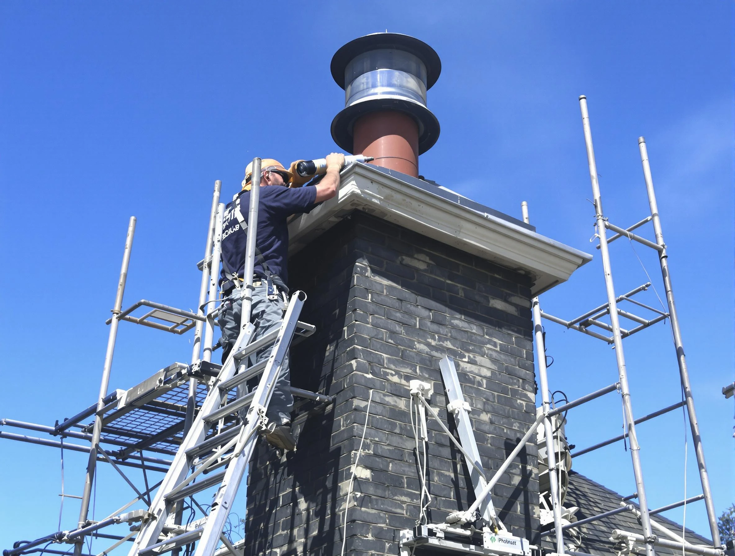 Sturdy chimney crown finished by Marlborough Chimney Sweep in Marlborough, MA