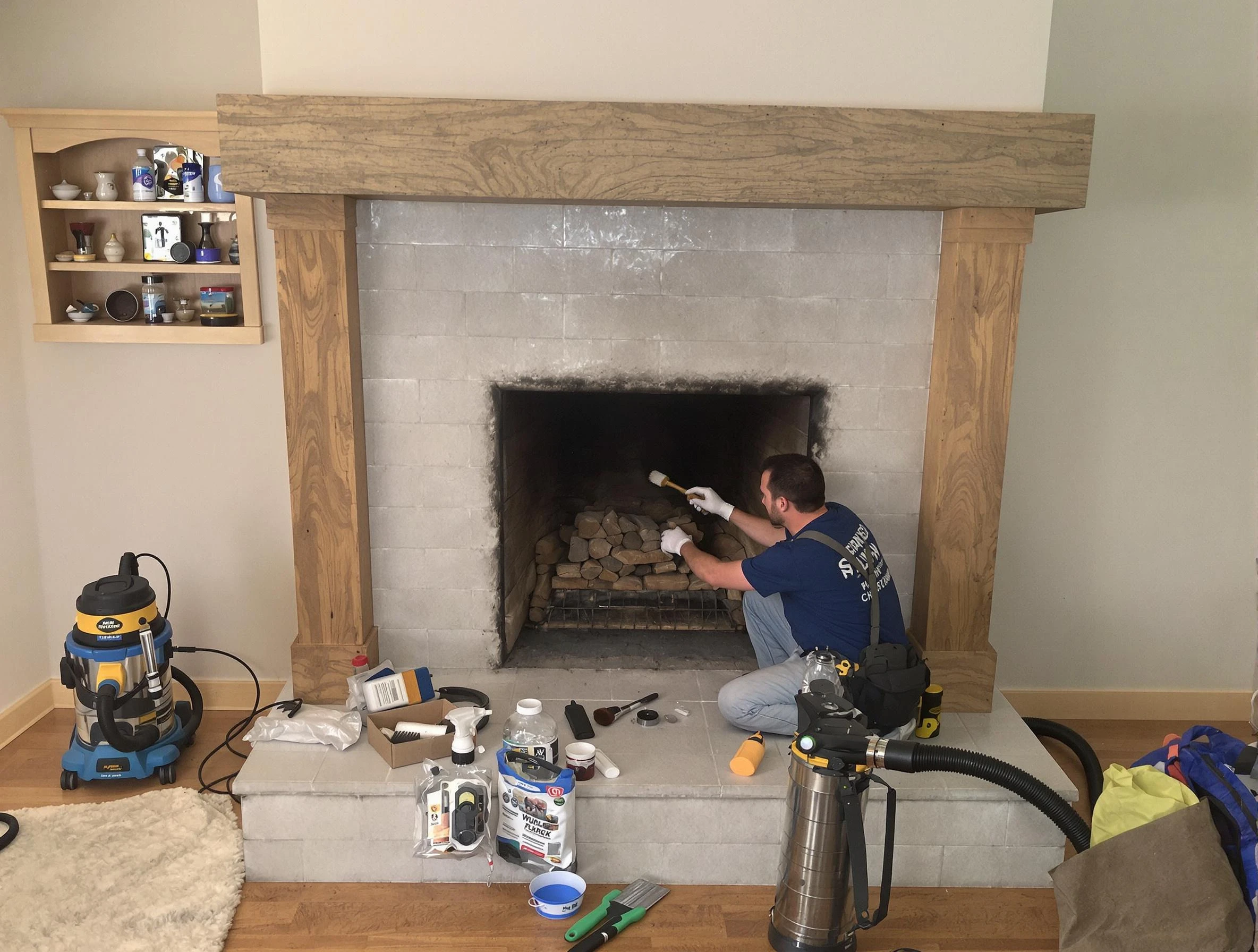 Detailed creosote removal process by Marlborough Chimney Sweep in Marlborough, MA